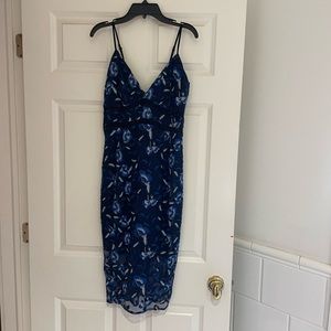 Aqua midi dress